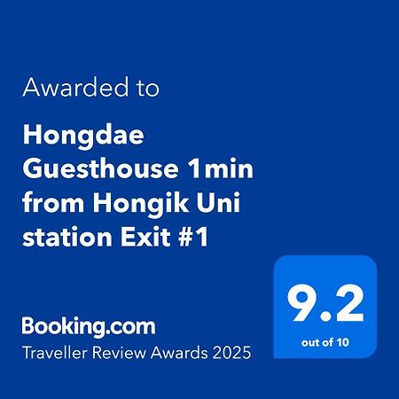 Hongdae Guesthouse 1Min From Hongik Uni Station Exit #1 Szöul Kültér fotó